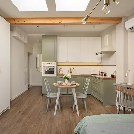 Pistachio Loft Near Wawel Royal Castle 아파트 크라쿠프